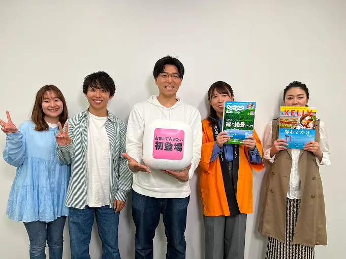 CBCテレビの花咲タイムズ出演時の写真