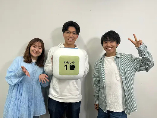 CBCテレビ『花咲かタイムズ』出演時の出演者との写真