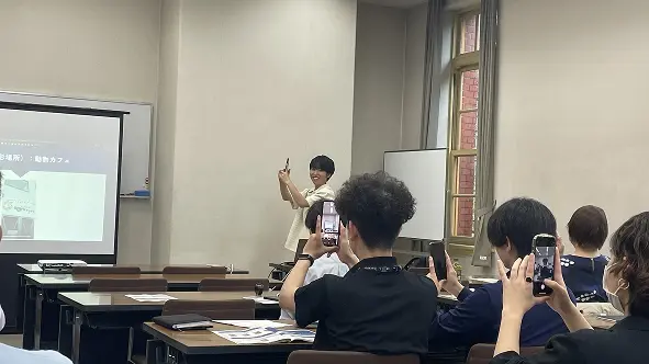 名古屋市ショート動画セミナー講義の様子