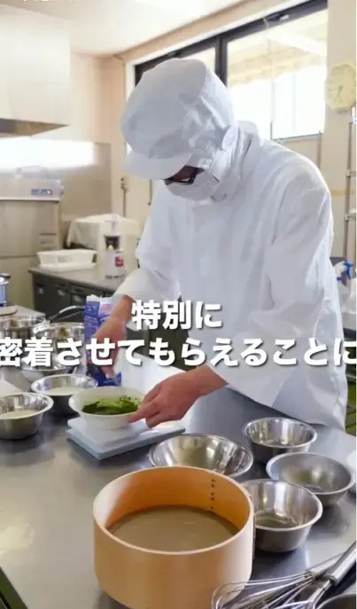 まっちゃのおじさん手作りプリンのSNS動画作成シーン