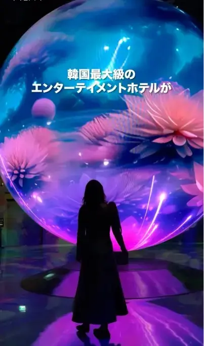 インスパイアエンターテインメントリゾートのSNS動画作成シーン